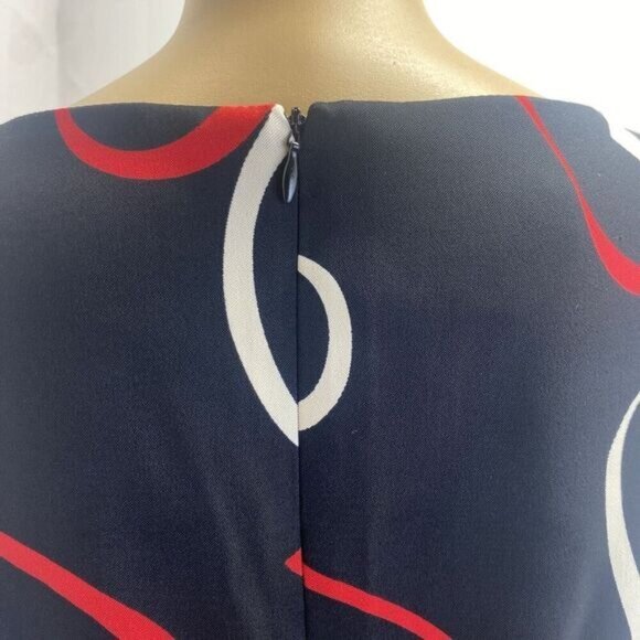 AGB Women’s Mini Dress Size 4 Black/red Sleeveless Casual Zip Pre Owned - Picture 12 of 15